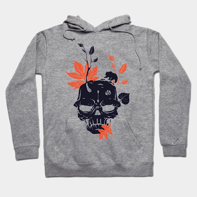 Skull & Leaves Hoodie by JakeRhodes